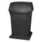 Rubbermaid Commercial 45 gal Rectangular Fire-Resistant Wastebasket, Black, Side Door, Structural Foam, 24.88 in FG917188BLA - alternate 3